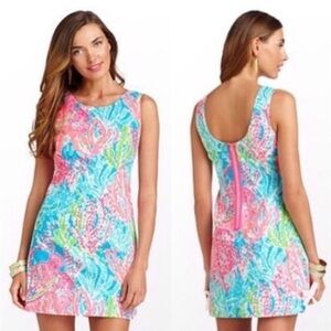 Lilly Pulitzer Delia Shift Dress In Let’s Cha Cha Women’s Size 6